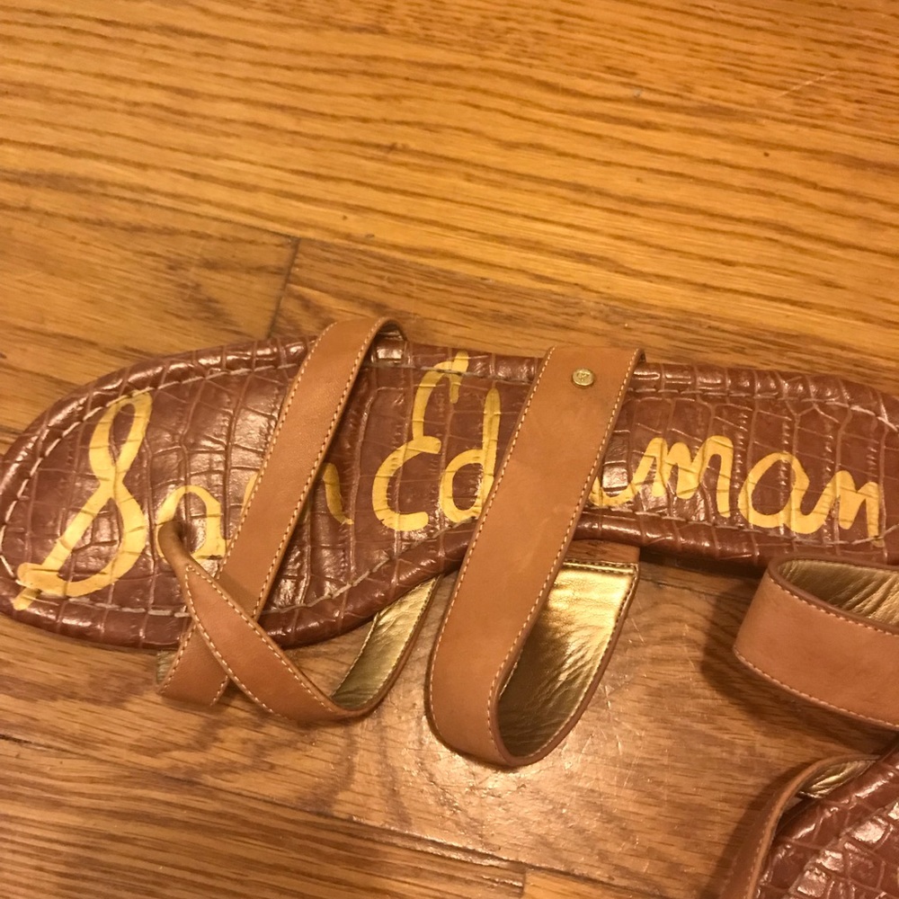 Sam Edelmans Brown Flat Sandals